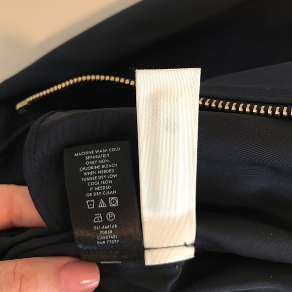 NWOT Ann Taylor Navy Anorak Windbreaker Jacket - Picture 6 of 8